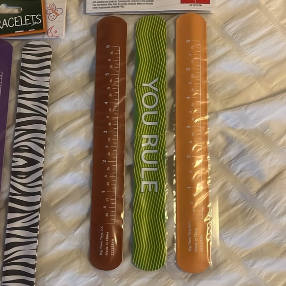 Ruler slap bracelets package of 40 - Picture 2 of 6